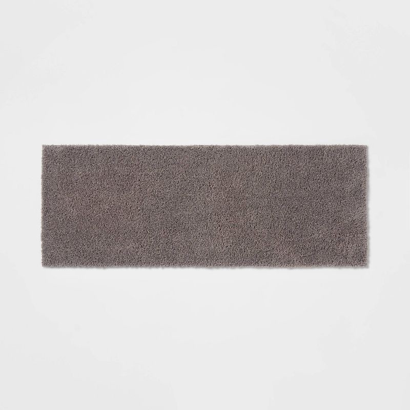 slide 1 of 4, 22"x60" Antimicrobial Bath Runner Dark Gray - Threshold™, 1 ct