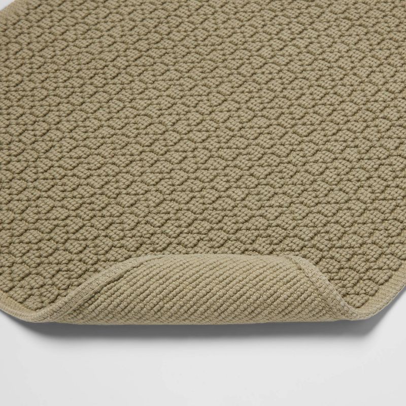 slide 3 of 3, 20"x34" Antimicrobial Bath Rug Olive Green - Threshold™, 1 ct