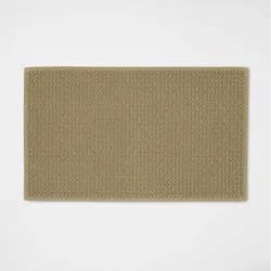 20"x34" Antimicrobial Bath Rug Olive Green - Threshold™