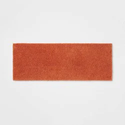 22"x60" Antimicrobial Bath Runner Orange - Threshold™: Machine Washable, Tufted Polyester, Latex Backing