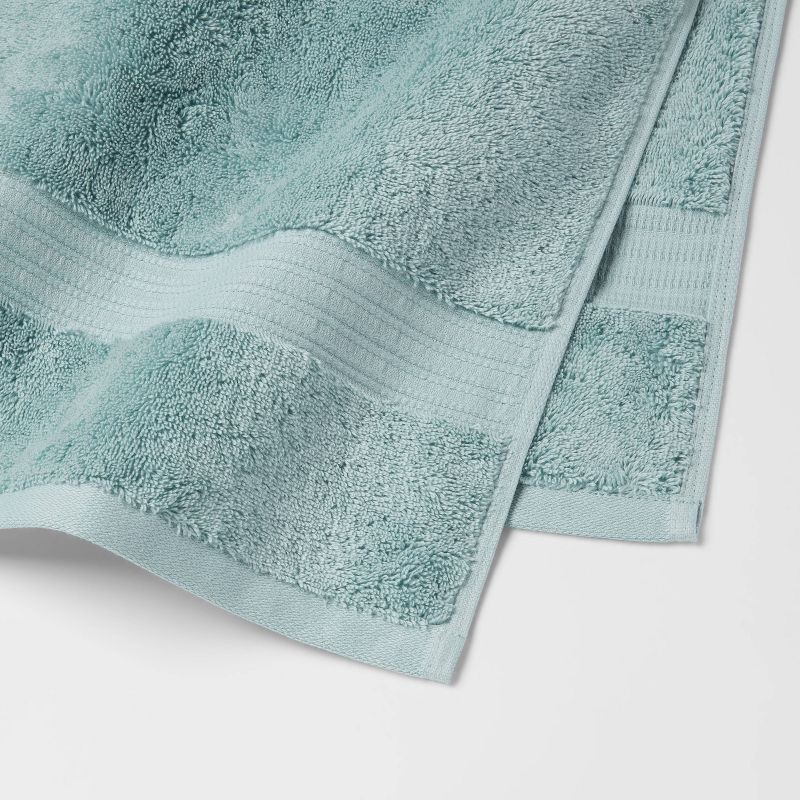 slide 3 of 5, Total Fresh Antimicrobial Bath Towel Aqua - Threshold™: 100% Cotton, Low Lint, Machine Washable, Terry Cloth, 1 ct