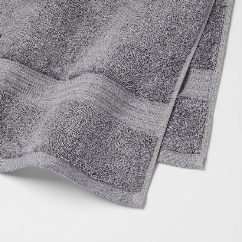 slide 3 of 5, Total Fresh Antimicrobial Oversized Bath Towel Dark Gray - Threshold™: 100% Cotton, Low Lint, Machine Washable, 1 ct