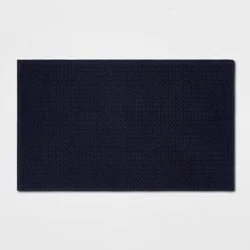 20"x34" Antimicrobial Bath Rug Navy - Threshold™