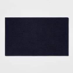 20"x34" Antimicrobial Bath Rug Navy - Threshold™