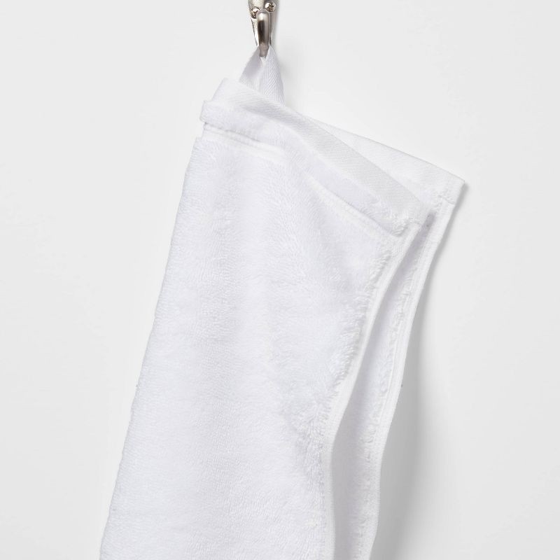 slide 5 of 5, Total Fresh Antimicrobial Washcloth White - Threshold™: Heavyweight Cotton, Low Lint, Machine Washable, 1 ct