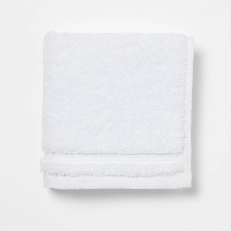 slide 1 of 5, Total Fresh Antimicrobial Washcloth White - Threshold™: Heavyweight Cotton, Low Lint, Machine Washable, 1 ct