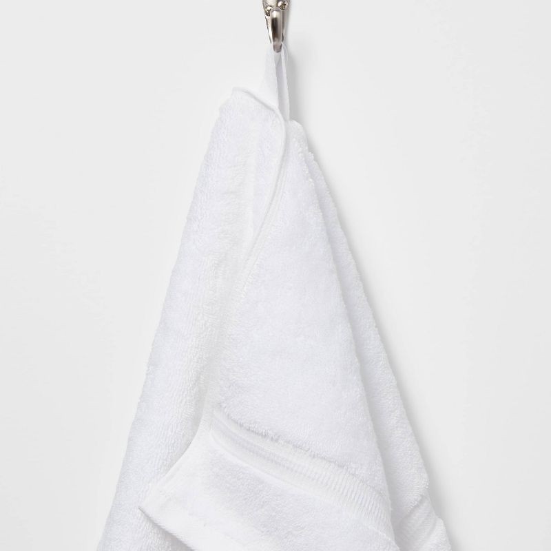 slide 5 of 5, Total Fresh Antimicrobial Hand Towel White - Threshold™: 100% Cotton, Low Lint, Machine Washable, Terry Cloth, 1 ct