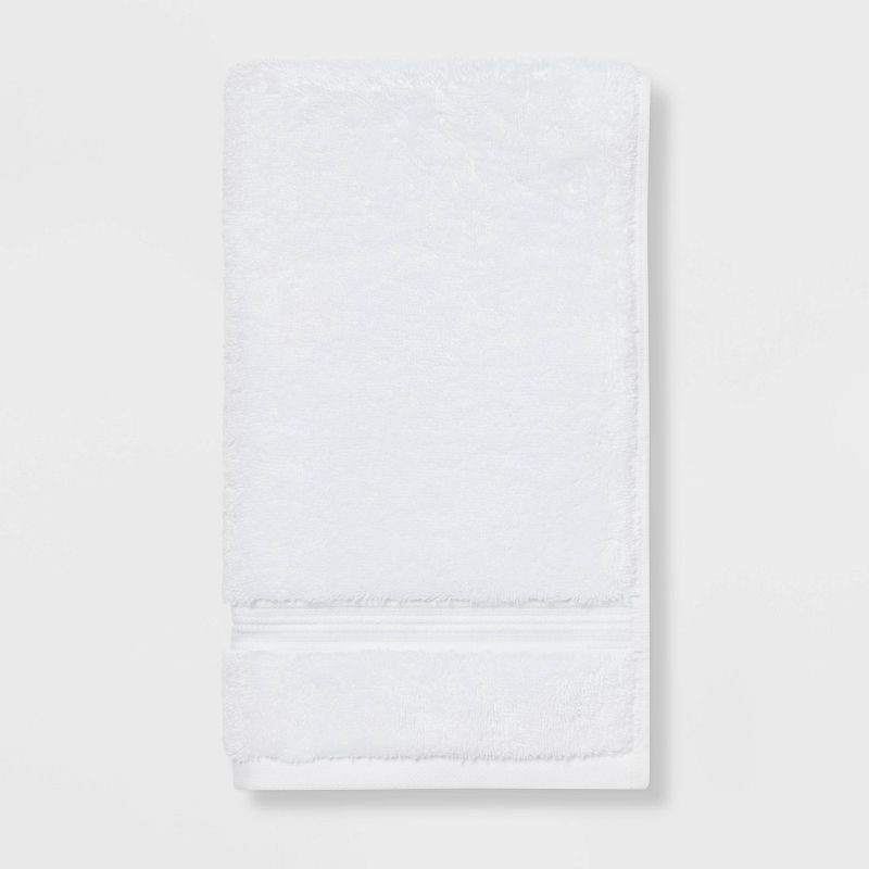 slide 1 of 5, Total Fresh Antimicrobial Hand Towel White - Threshold™: 100% Cotton, Low Lint, Machine Washable, Terry Cloth, 1 ct