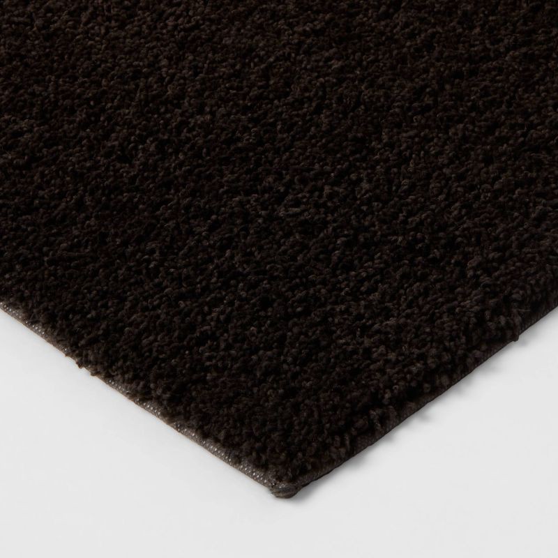 slide 3 of 4, 22"x60" Antimicrobial Bath Runner Washed Black - Threshold™: Machine Washable, Latex Backed, OEKO-TEX Certified, 1 ct