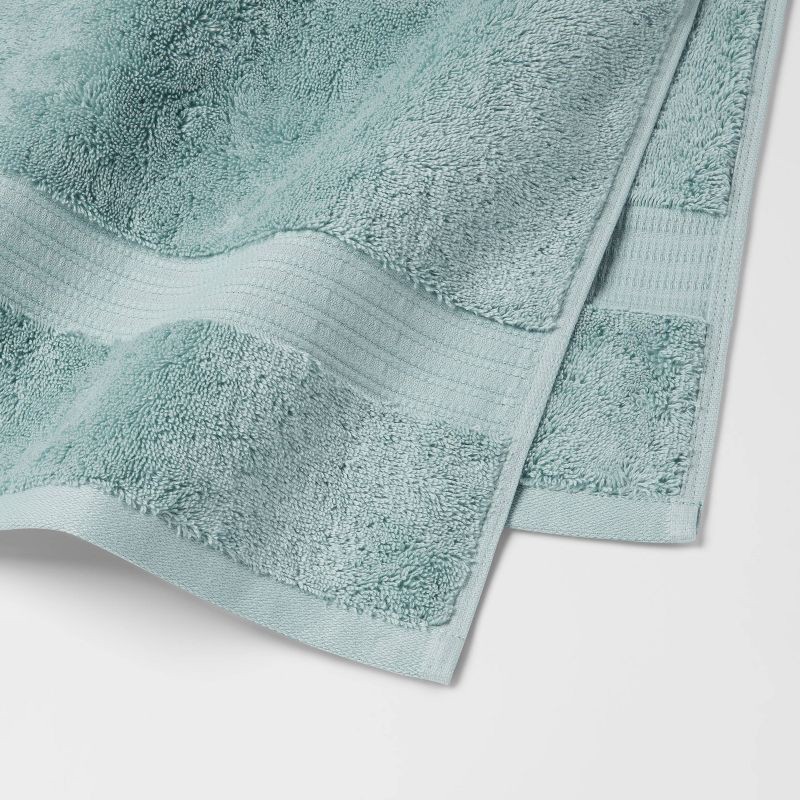 slide 3 of 5, Total Fresh Antimicrobial Oversized Bath Towel Aqua - Threshold™: 100% Cotton, Low Lint, Machine Washable, 1 ct