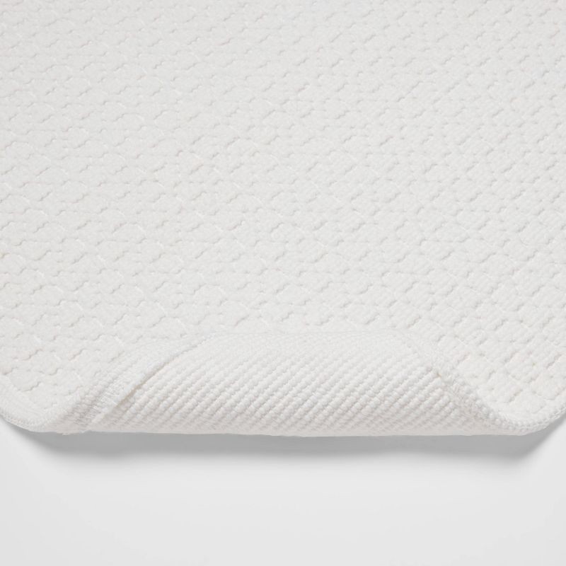 slide 3 of 3, 20"x34" Antimicrobial Bath Rug White - Threshold™, 1 ct