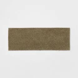 22"x60" Antimicrobial Bath Runner Olive Green - Threshold™