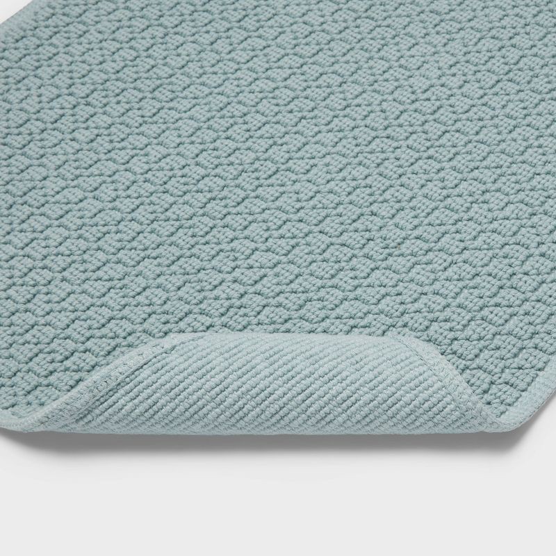 slide 3 of 3, 20"x34" Antimicrobial Bath Rug Aqua - Threshold™, 1 ct
