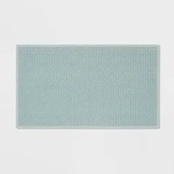 20"x34" Antimicrobial Bath Rug Aqua - Threshold™