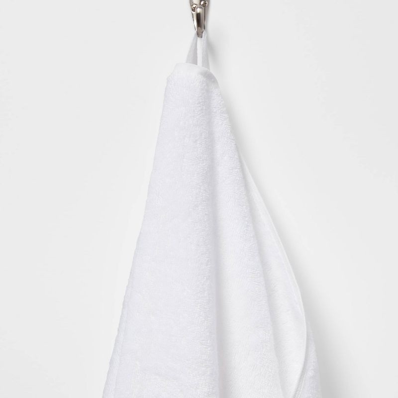 slide 5 of 5, Total Fresh Antimicrobial Bath Towel White - Threshold™: Heavyweight Cotton, Low Lint, Machine Washable, 1 ct