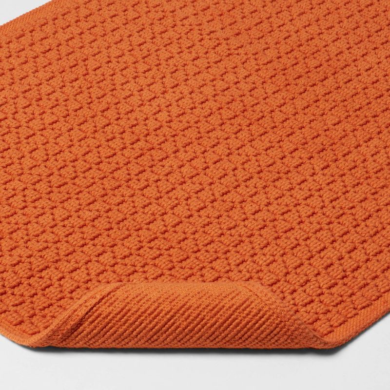slide 3 of 3, 20"x34" Antimicrobial Bath Rug Orange - Threshold™, 1 ct