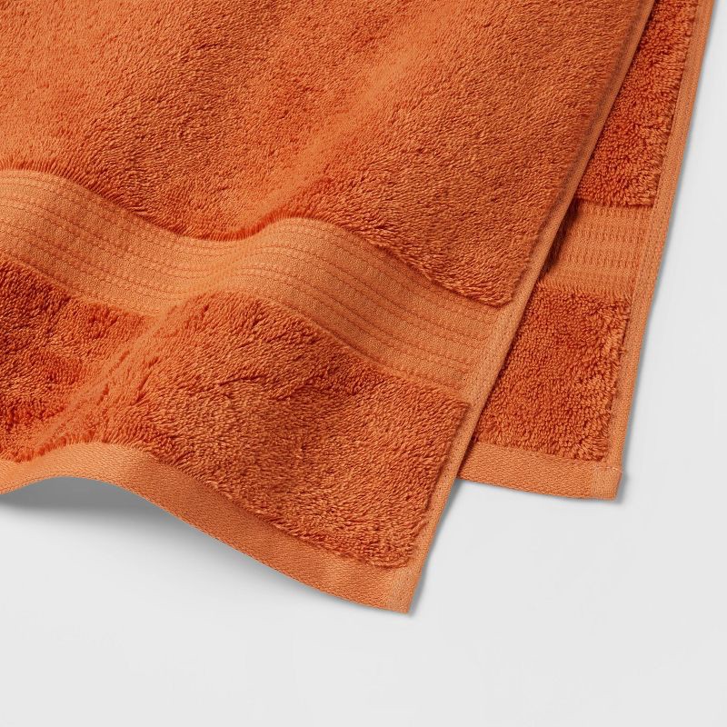 slide 3 of 5, Total Fresh Antimicrobial Oversized Bath Towel Orange - Threshold™: Cotton Terry, Low Lint, Machine Washable, 1 ct