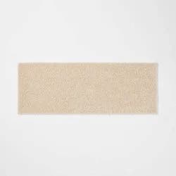 22"x60" Antimicrobial Bath Runner Tan - Threshold™: Machine Washable, Latex Backed, Tufted Polyester