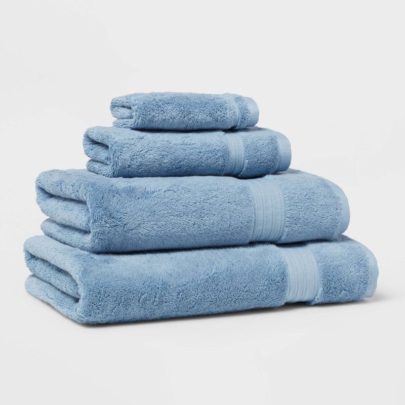 slide 4 of 5, Total Fresh Antimicrobial Bath Towel Blue - Threshold™, 1 ct