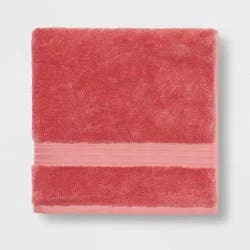 Total Fresh Antimicrobial Bath Towel Rose Pink - Threshold™: Heavyweight Cotton, Low Lint, Machine Washable