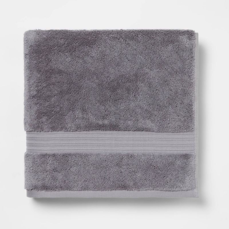 slide 1 of 5, Total Fresh Antimicrobial Bath Towel Dark Gray - Threshold™, 1 ct