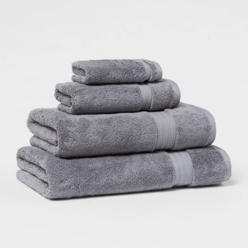 slide 4 of 5, Total Fresh Antimicrobial Bath Towel Dark Gray - Threshold™, 1 ct