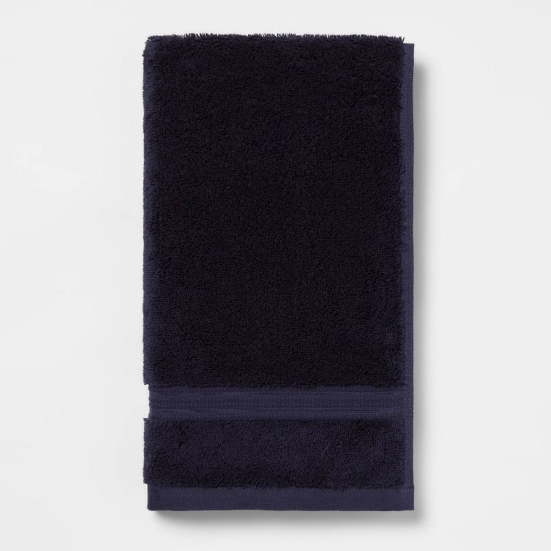 slide 1 of 5, Total Fresh Antimicrobial Hand Towel Navy - Threshold™, 1 ct