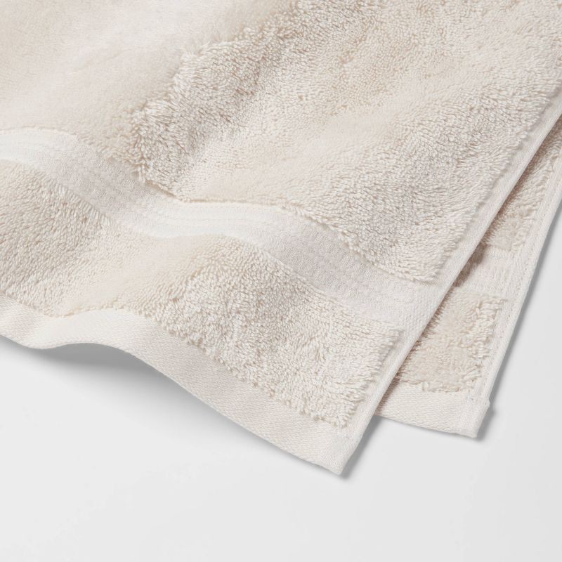 slide 3 of 5, Total Fresh Antimicrobial Hand Towel Tan - Threshold™: 100% Cotton, Low Lint, Machine Washable, Terry Cloth, 1 ct
