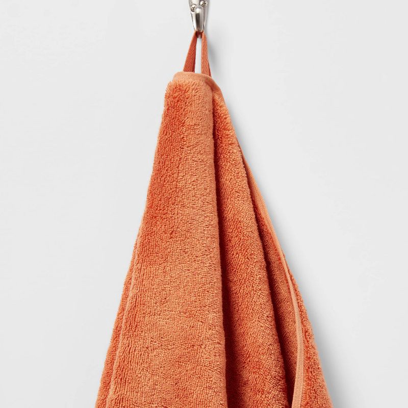 slide 5 of 5, Total Fresh Antimicrobial Bath Towel Orange - Threshold™: Heavyweight Cotton, Low Lint, Machine Washable, 1 ct