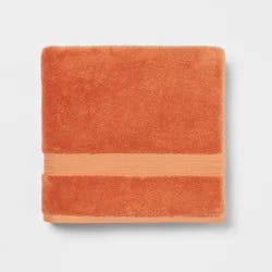 Total Fresh Antimicrobial Bath Towel Orange - Threshold™: Heavyweight Cotton, Low Lint, Machine Washable