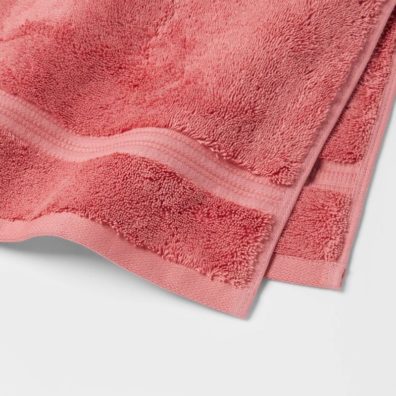 slide 3 of 5, Total Fresh Antimicrobial Hand Towel Rose Pink - Threshold™: 100% Cotton, Low Lint, Machine Washable, 550 GSM, 1 ct