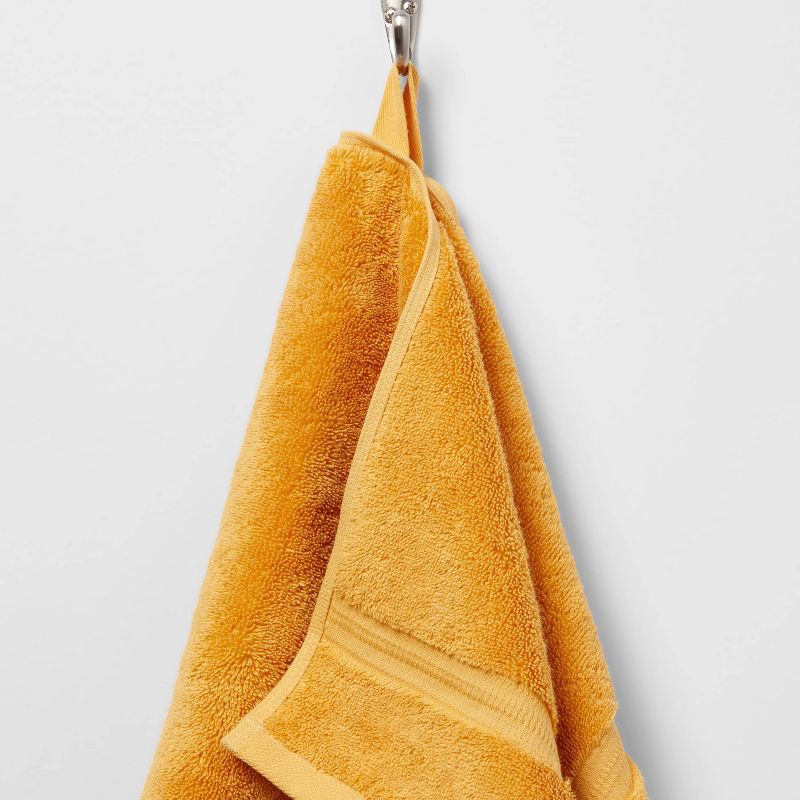 slide 5 of 5, Total Fresh Antimicrobial Hand Towel Gold - Threshold™: 100% Cotton, Low Lint, Machine Washable, 550-800 GSM, 1 ct