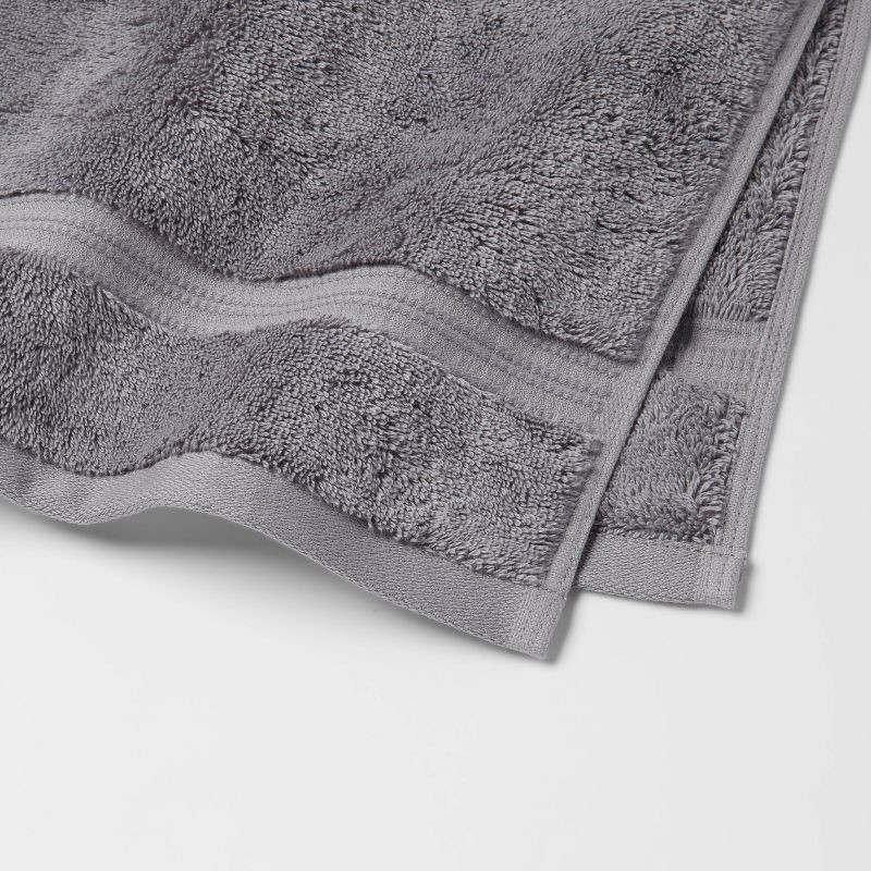 slide 3 of 5, Total Fresh Antimicrobial Hand Towel Dark Gray - Threshold™: 100% Cotton, Low Lint, Machine Washable, 550-800 GSM, 1 ct