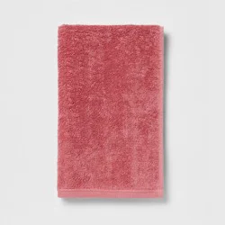 Everyday Hand Towel Pink - Room Essentials™: Cotton, Low Lint, Fade-Resistant, OEKO-TEX Certified