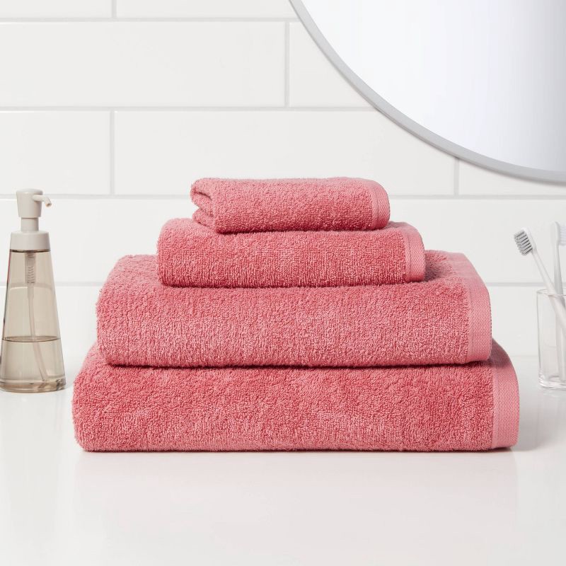 Everyday Washcloth Pink Room Essentials™ 1 ct Shipt