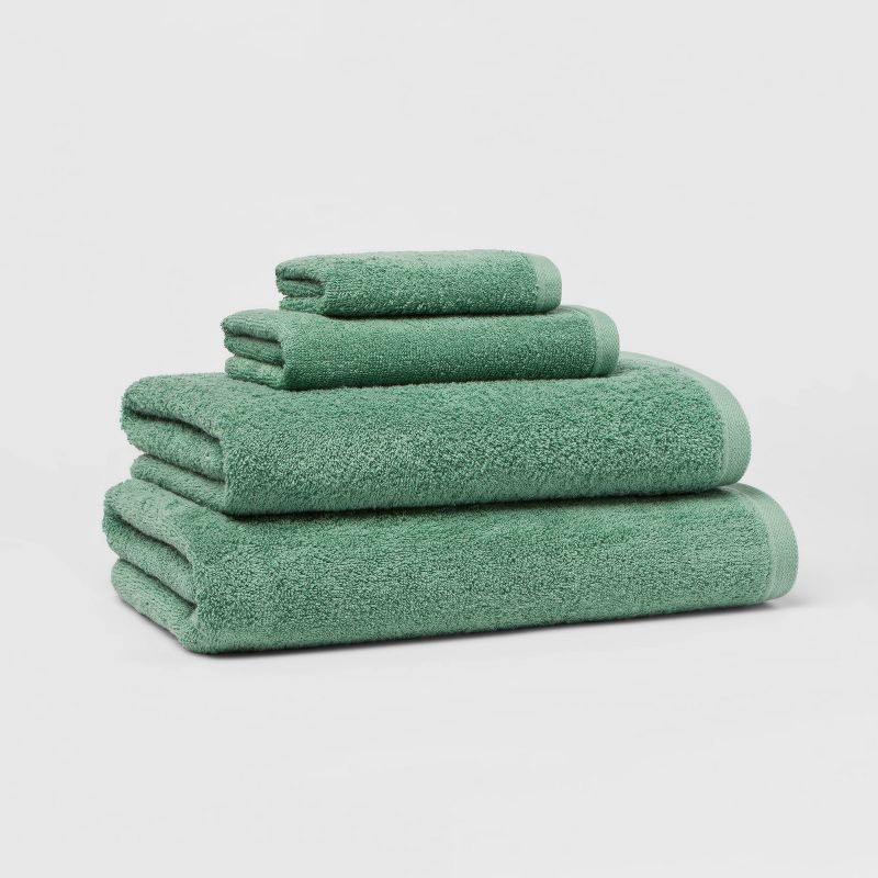 slide 4 of 4, Everyday Hand Towel Light Green - Room Essentials™, 1 ct