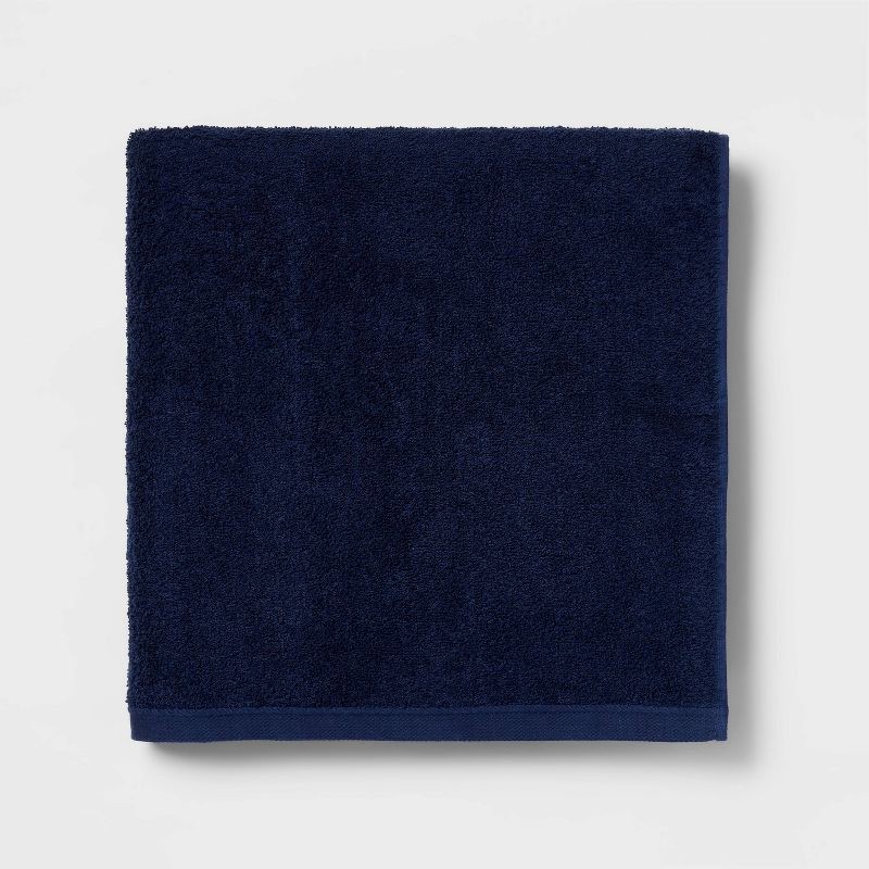 slide 1 of 4, Everyday Oversized Bath Towel Navy - Room Essentials™, 1 ct