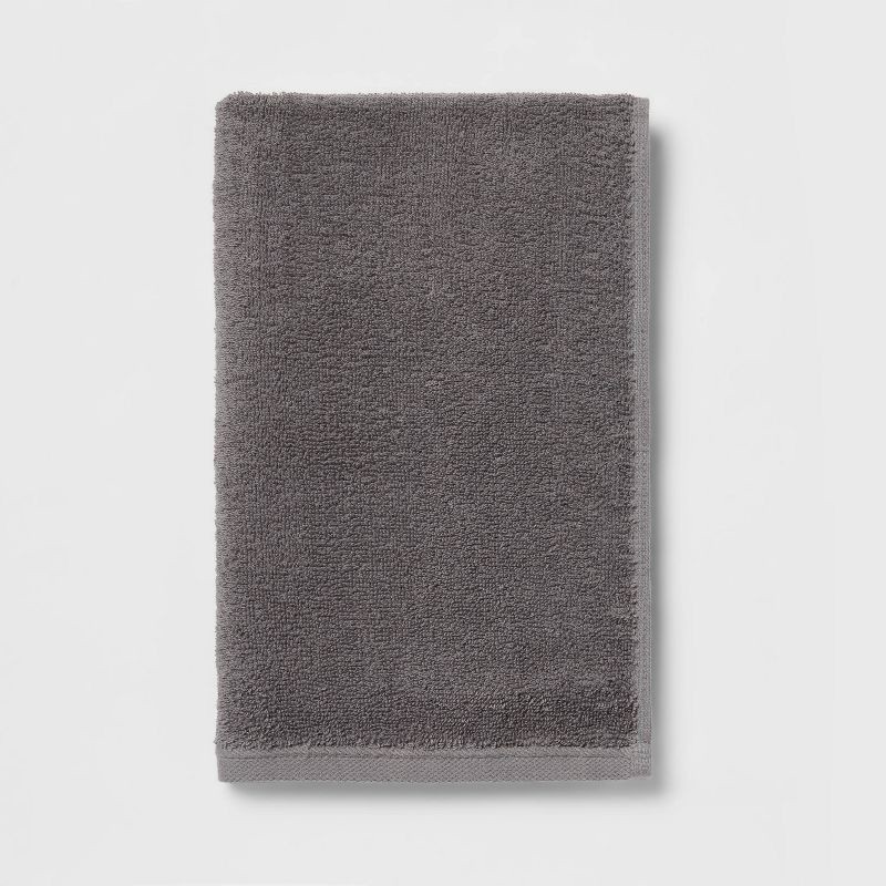 slide 1 of 4, Everyday Hand Towel Dark Gray - Room Essentials™, 1 ct