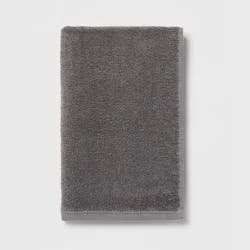 Everyday Hand Towel Dark Gray - Room Essentials™: Cotton Terry, Midweight, Machine Washable, OEKO-TEX Certified