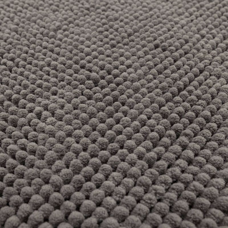 slide 6 of 7, 17"x24" Everyday Chenille Bath Rug Dark Gray - Room Essentials™, 1 ct