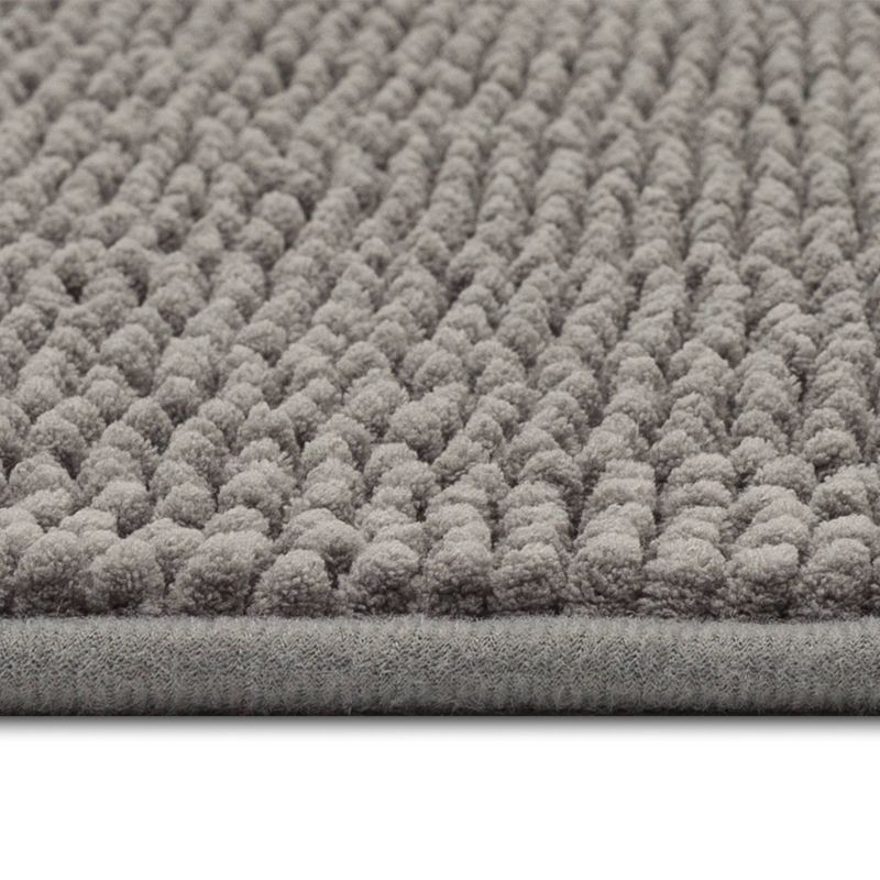 slide 7 of 7, 17"x24" Everyday Chenille Bath Rug Dark Gray - Room Essentials™, 1 ct