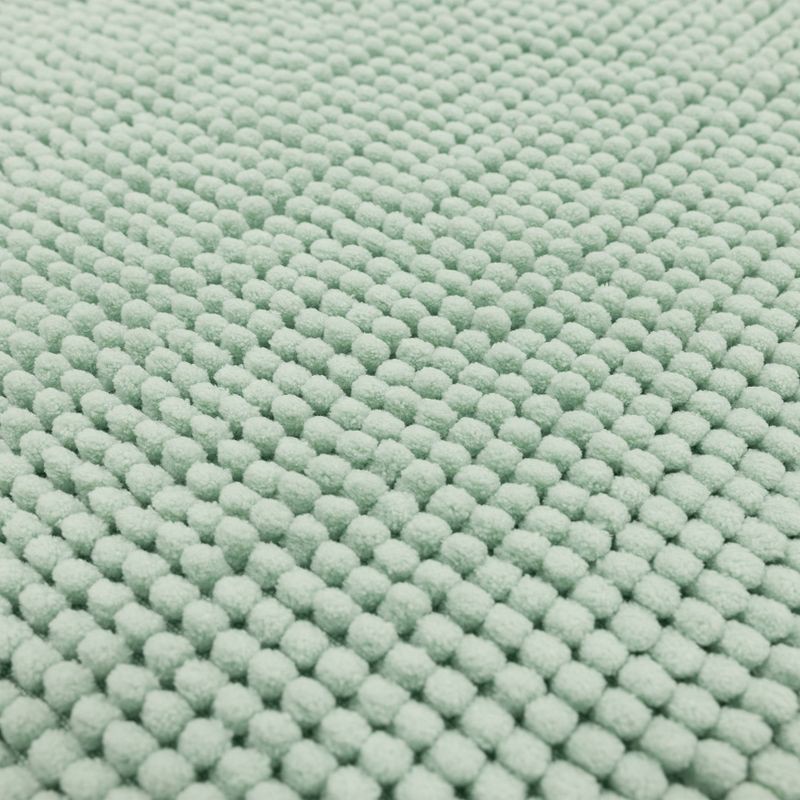 slide 5 of 6, 20"x32" Everyday Chenille Bath Rug Mint - Room Essentials™: Machine Washable, Tufted Polyester, Low Pile, Non-Slip Backing, 1 ct