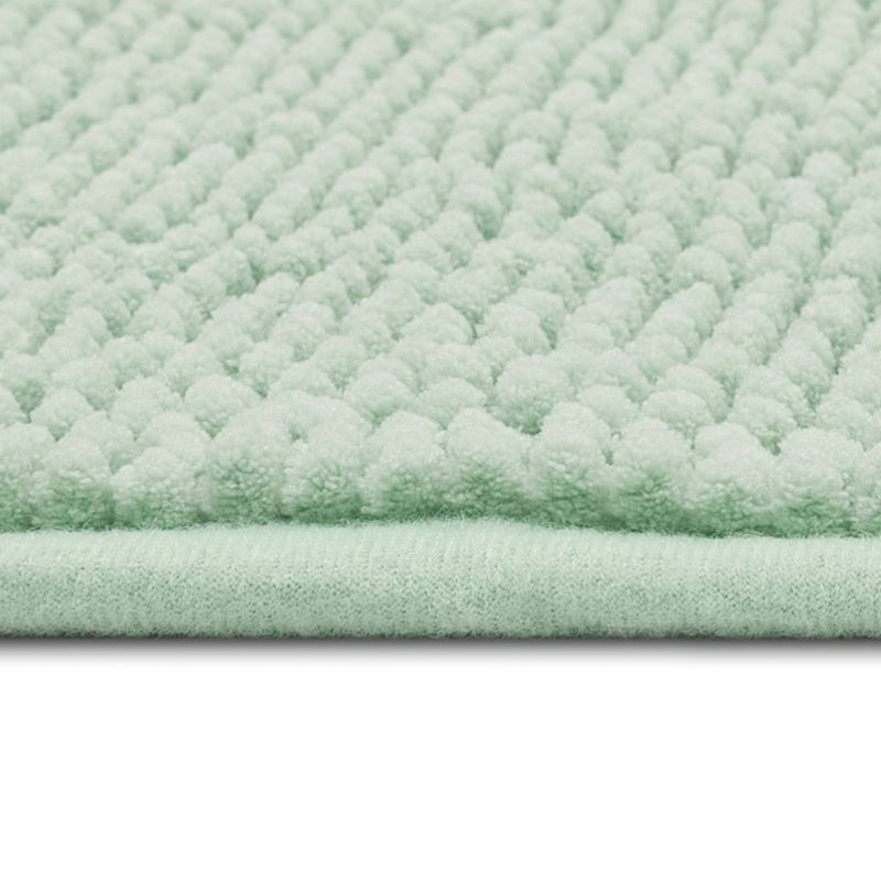slide 6 of 6, 20"x32" Everyday Chenille Bath Rug Mint - Room Essentials™: Machine Washable, Tufted Polyester, Low Pile, Non-Slip Backing, 1 ct
