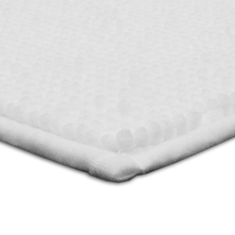 slide 5 of 7, 17"x24" Everyday Chenille Bath Rug White - Room Essentials™, 1 ct
