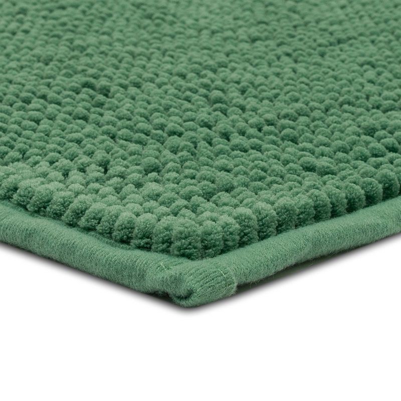slide 4 of 6, 20"x32" Everyday Chenille Bath Rug Light Green - Room Essentials™: Tufted Polyester, Machine Washable, Low Pile, 1 ct