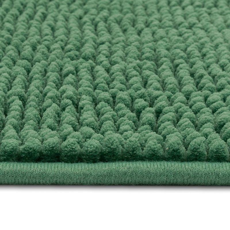 slide 6 of 6, 20"x32" Everyday Chenille Bath Rug Light Green - Room Essentials™: Tufted Polyester, Machine Washable, Low Pile, 1 ct