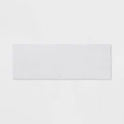 20"x58" Everyday Chenille Bath Runner White - Room Essentials™: Machine Washable, Tufted Recycled Polyester