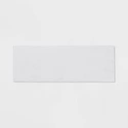 20"x58" Everyday Chenille Bath Runner White - Room Essentials™: Machine Washable, Tufted Recycled Polyester