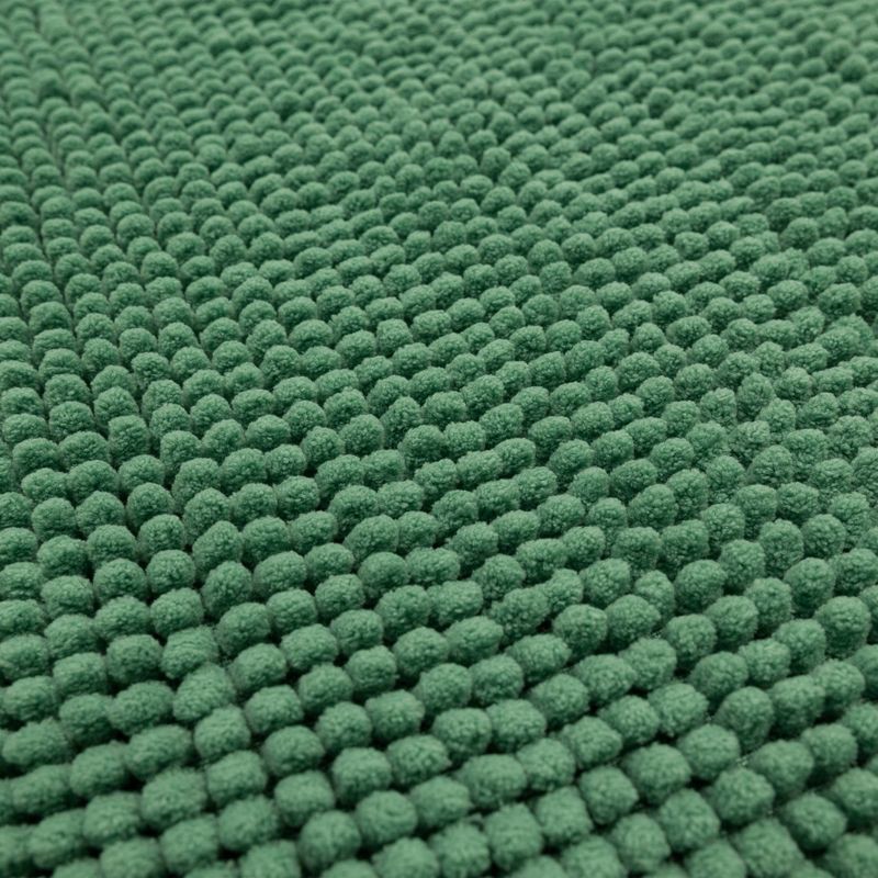 slide 6 of 7, 20"x58" Everyday Chenille Bath Runner Light Green - Room Essentials™: Tufted Polyester, Machine Washable, Low Pile, 1 ct