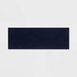 20"x58" Everyday Chenille Bath Runner Navy - Room Essentials™: Machine Washable, Tufted Recycled Polyester